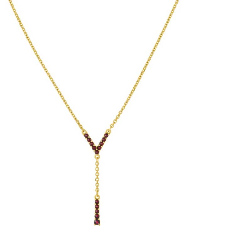 Colar com granada - dourado por atacado de Madeka e.U.