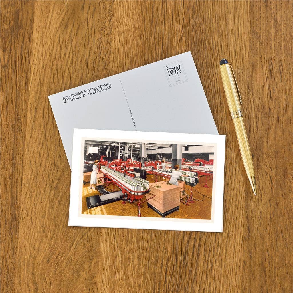 Found Image Press – wholesale Postcard – Postcard IF-128 Cereal Packaging Plant1