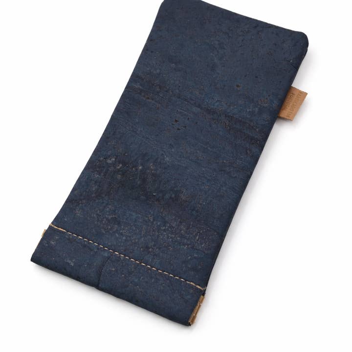 Blauw Kurken Brillenkoker voor wholesale door Line Cork