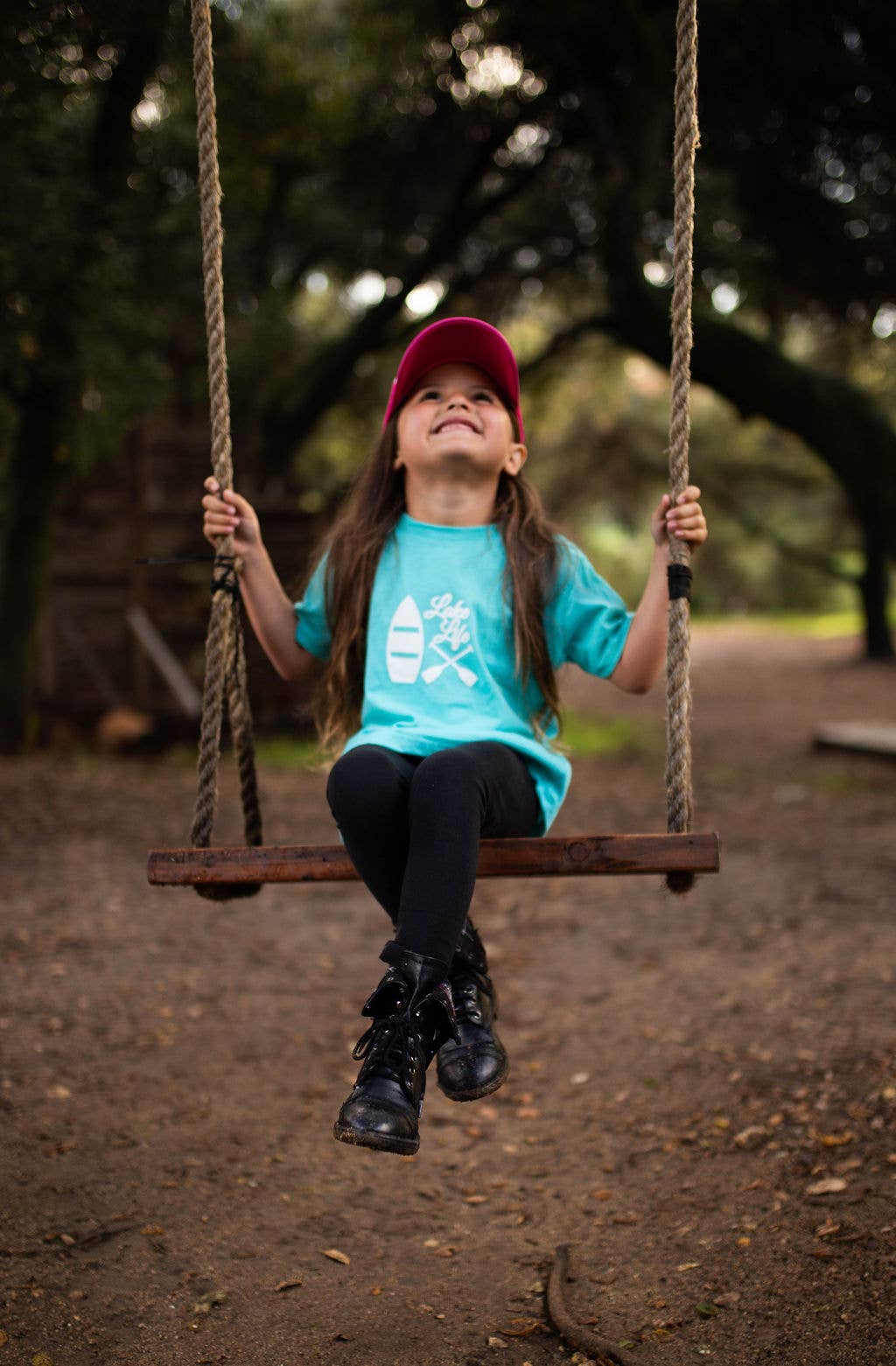 Outdoorable Apparel - Wholesale Screen Printed T-Shirt - Kids - Aqua with White Lake Life Toddler Shirt5