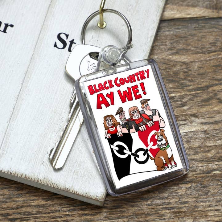 Black Country Ay We! Schlüsselanhänger für den Großhandel von Black Country Cards
