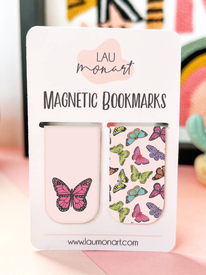 Butterflies Magnetic Bookmark for wholesale by Lau Monart