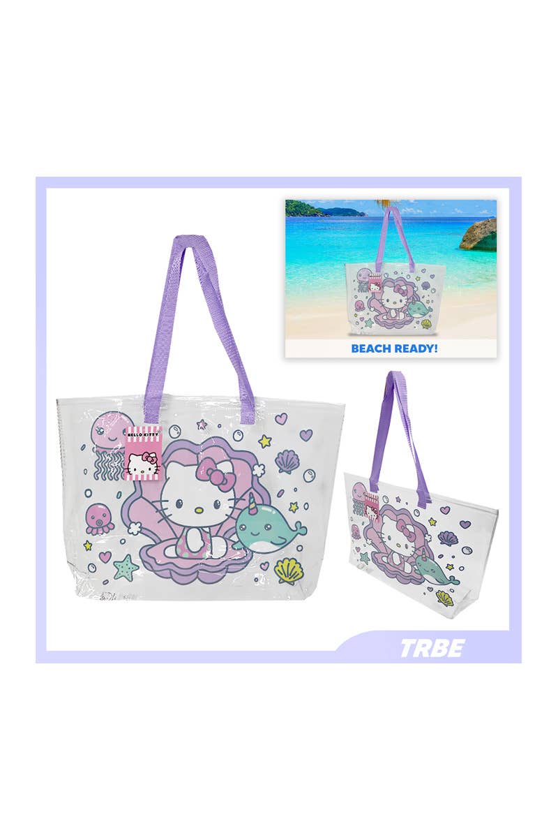 PINEAPPLE Beauty – Saco de praia por atacado – UPD TRBE Saco de Praia Transparente Hello Kitty - 120
