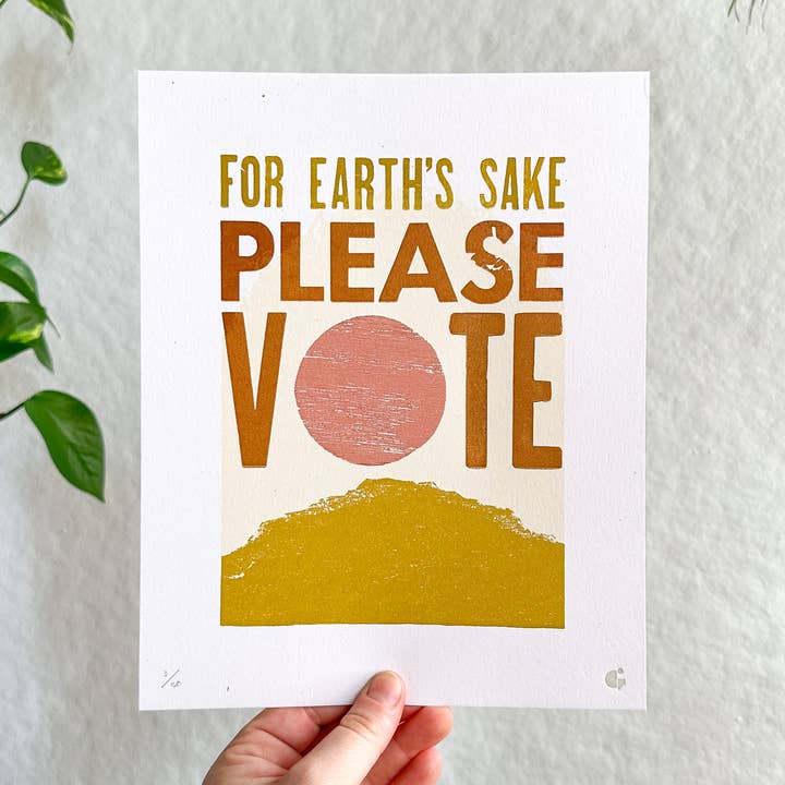 8 x 10" Voor in hemelsnaam bedrukking voor wholesale door Gingerly Press