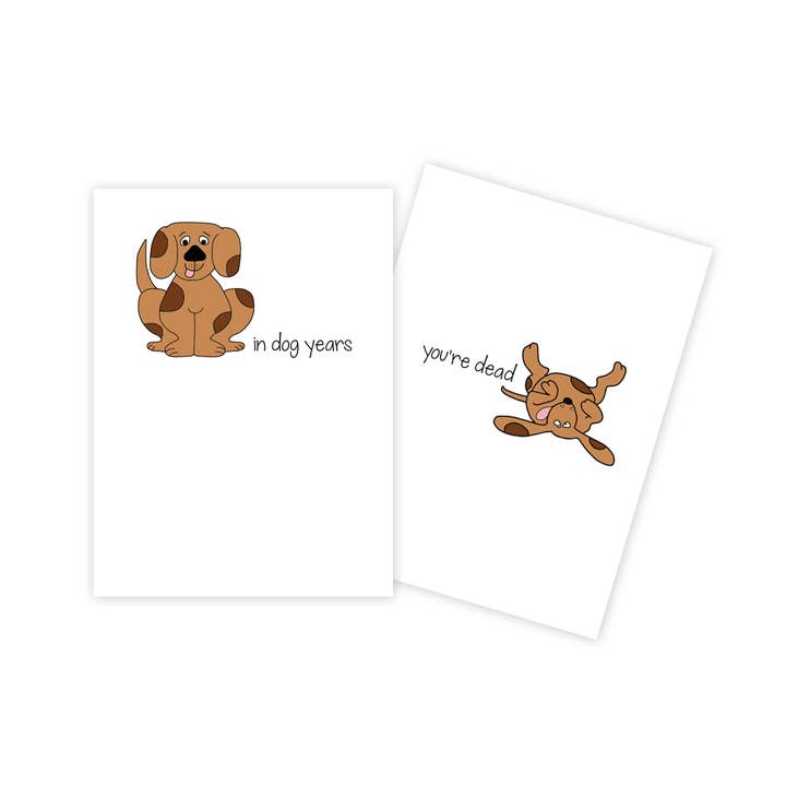 Cartão de Aniversário Divertido para Cão - Tema Anos de Cão por atacado de Sun Day Greetings