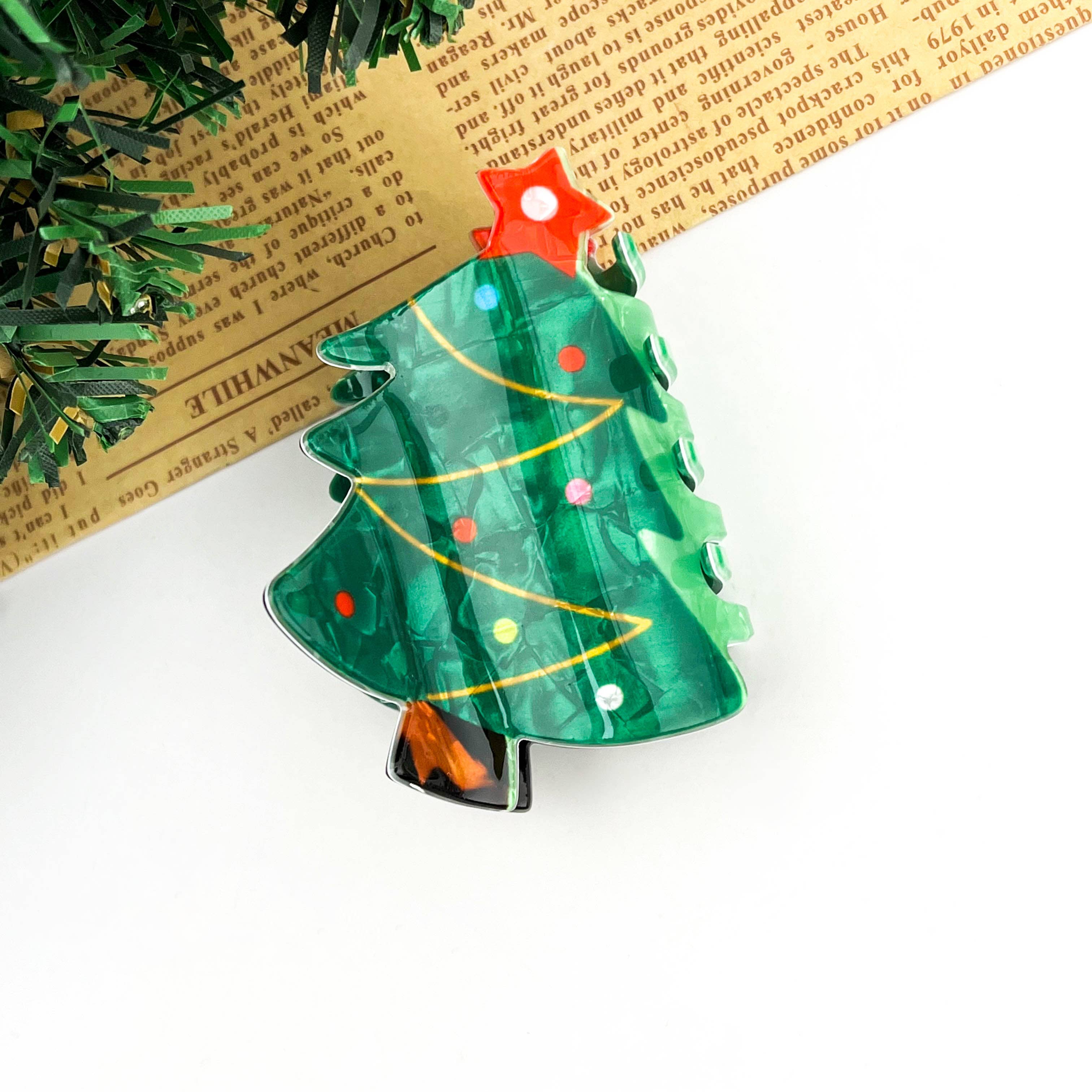 TheDivaSoap - Wholesale Hair Clip - Women's - Christmas Series Hair Claw Clip, Festive Winter Hair Clip0