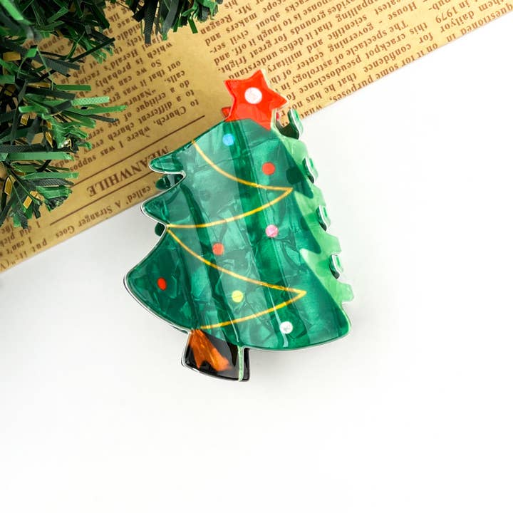 TheDivaSoap - Wholesale Hair Clip - Women's - Christmas Series Hair Claw Clip, Festive Winter Hair Clip