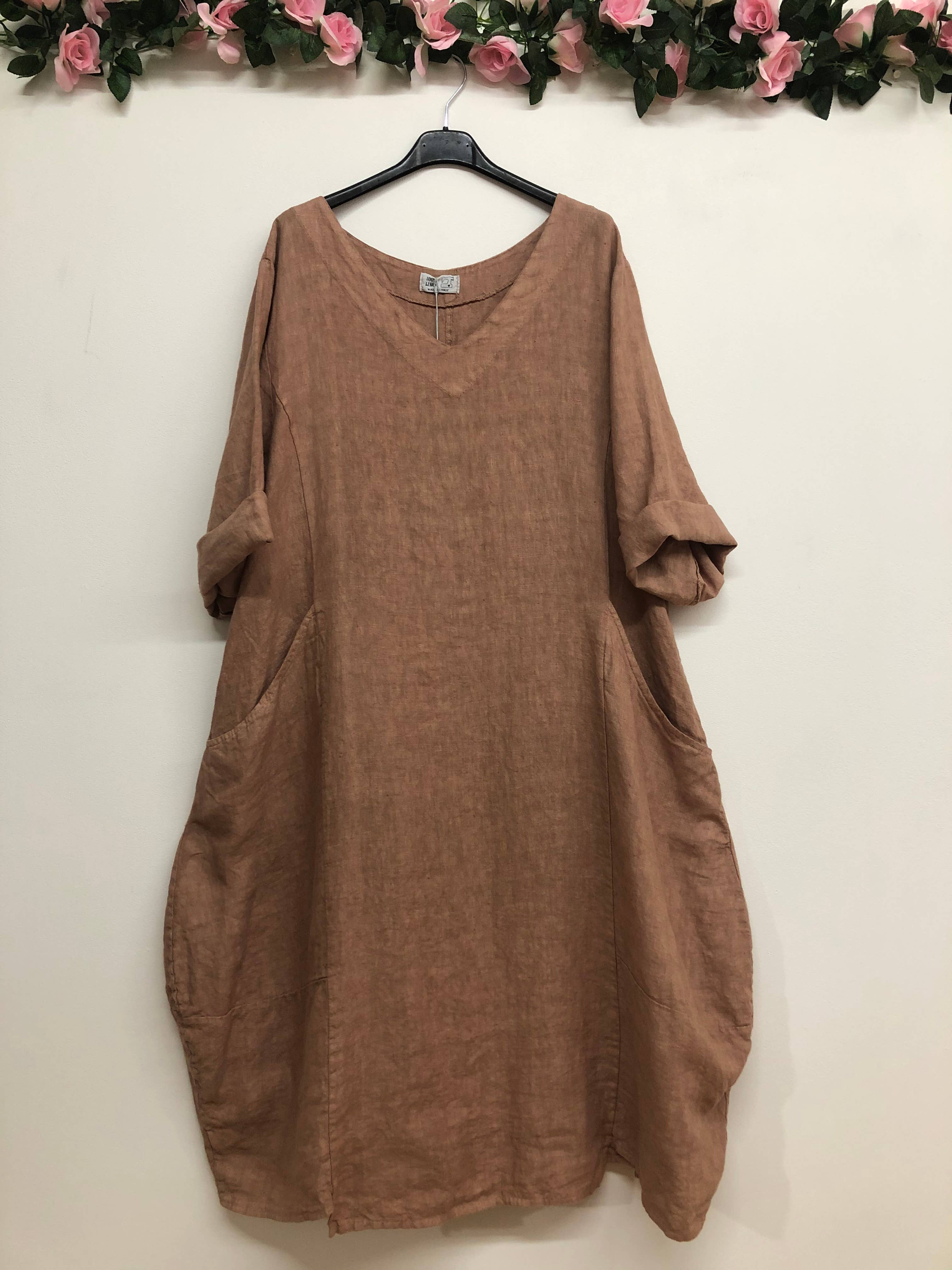 LINEN & COTTON HOUSE – wholesale Dress – Women's – 277 DRESS IN LINEN SPRING SUMMER CLOTHING20