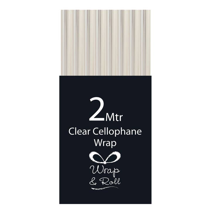 Joe Davies - Wholesale Wrapping Paper Roll - 2m Clear Cellophane Wrap 49s
