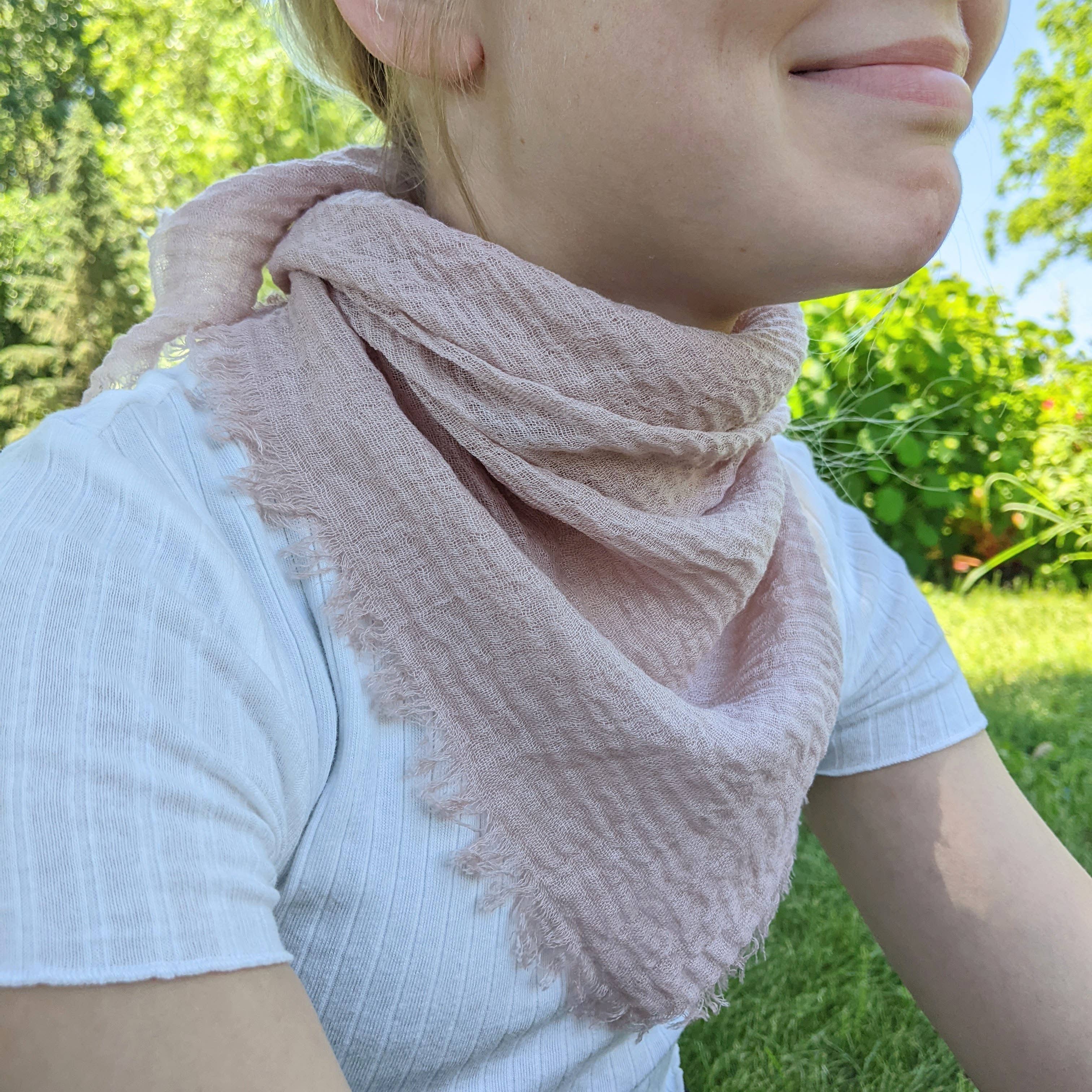 Multi Colored Gauze MYSTERY BOX Lightweight Square Scarves. Set of 10 for wholesale on Faire4