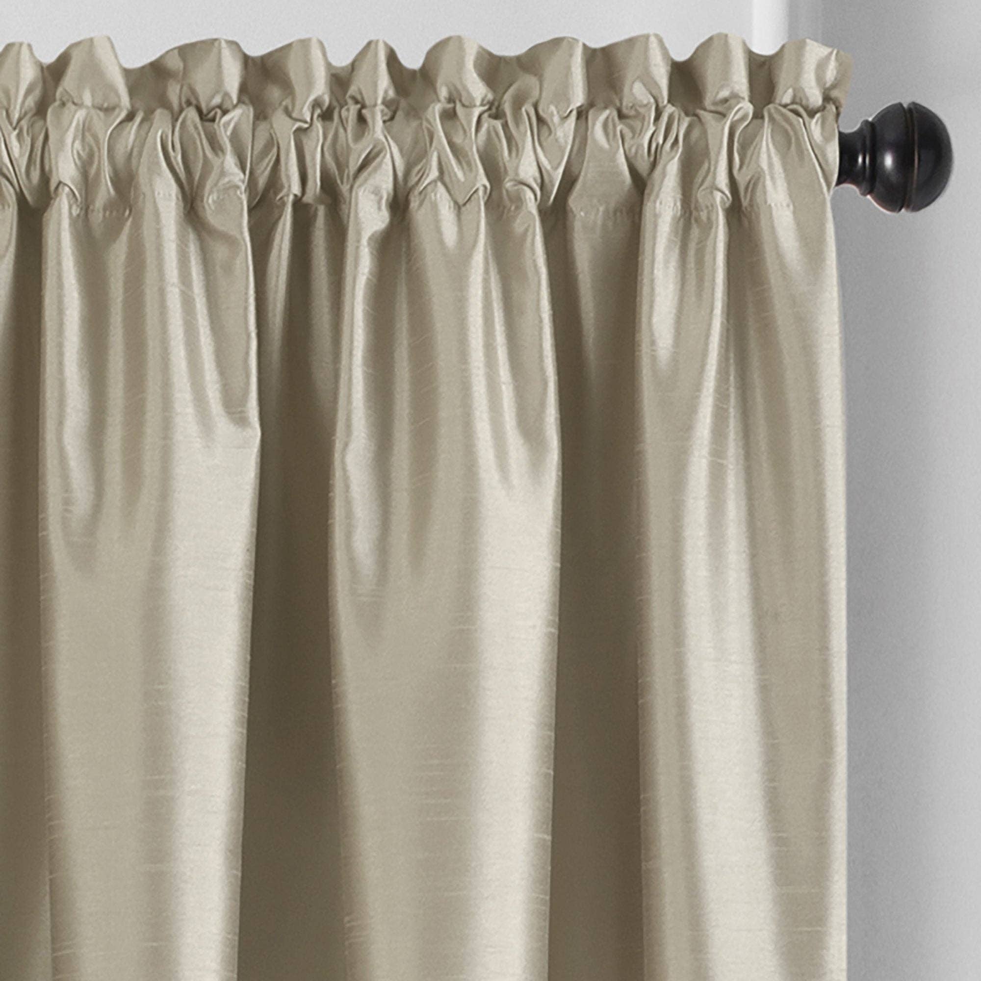 Threadmade Home - Wholesale Curtain - Colette Faux Silk Blackout Window Curtain & Scallop Valance1