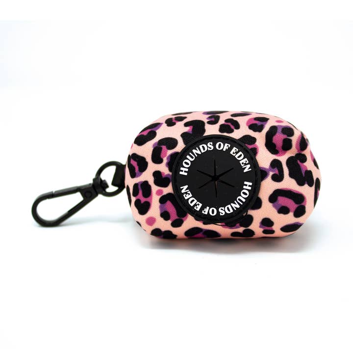 Blushing Leopard - Suporte para bolsa de cocô/guloseima rosa por atacado de Hounds of Eden