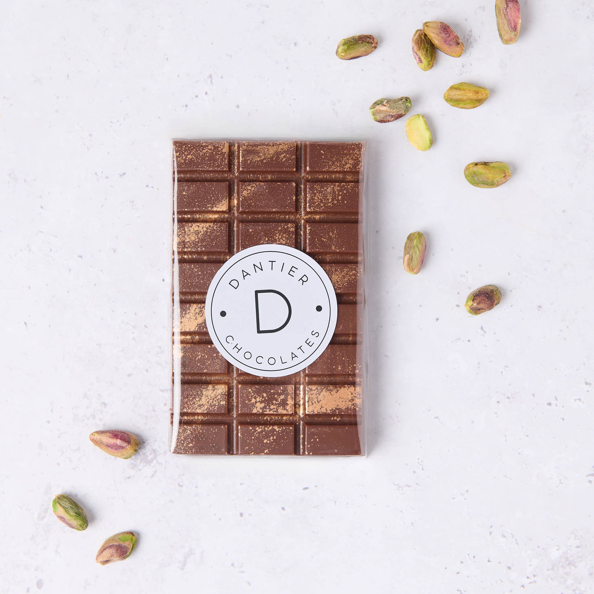 Dantier - Wholesale Chocolate Bar - Handmade Dubai Pistachio Milk Bar
