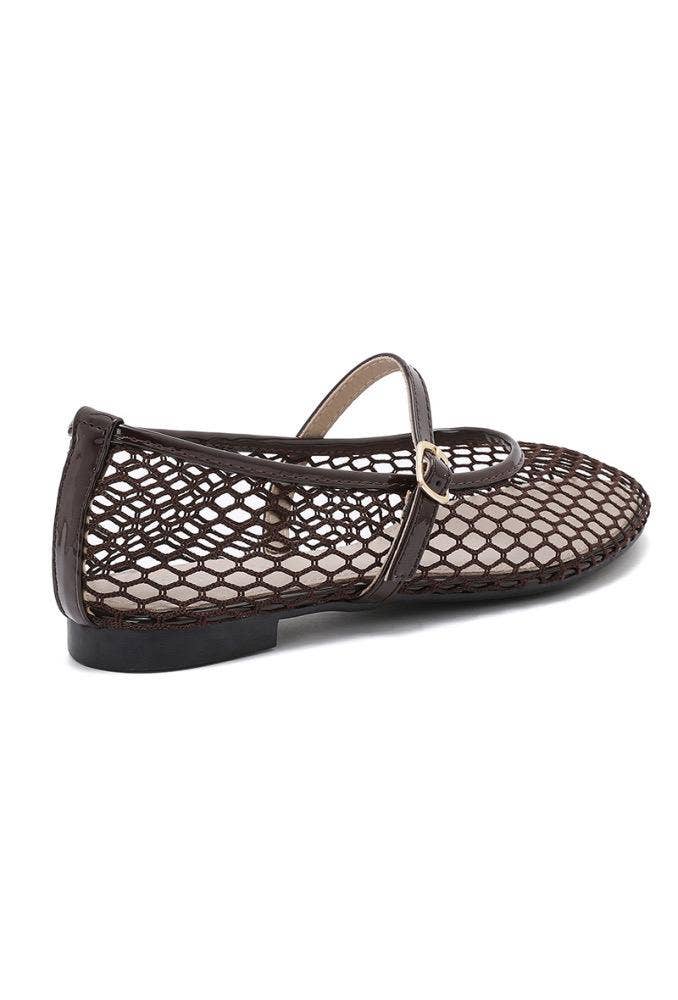 Joia Paris - Wholesale Flats - Women's - Mesh ballerinas with strap CQ-67714