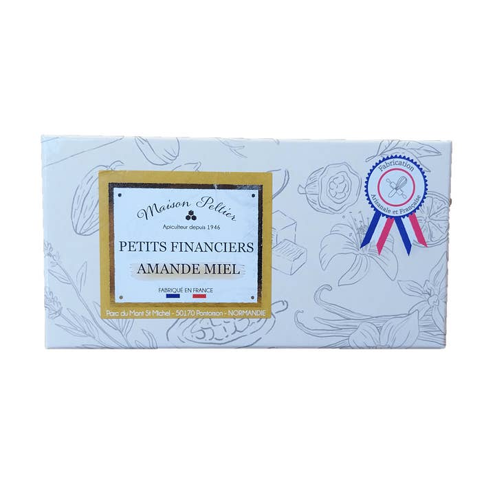Ask med små mandel- och honungskakor för wholesale av Maison Peltier