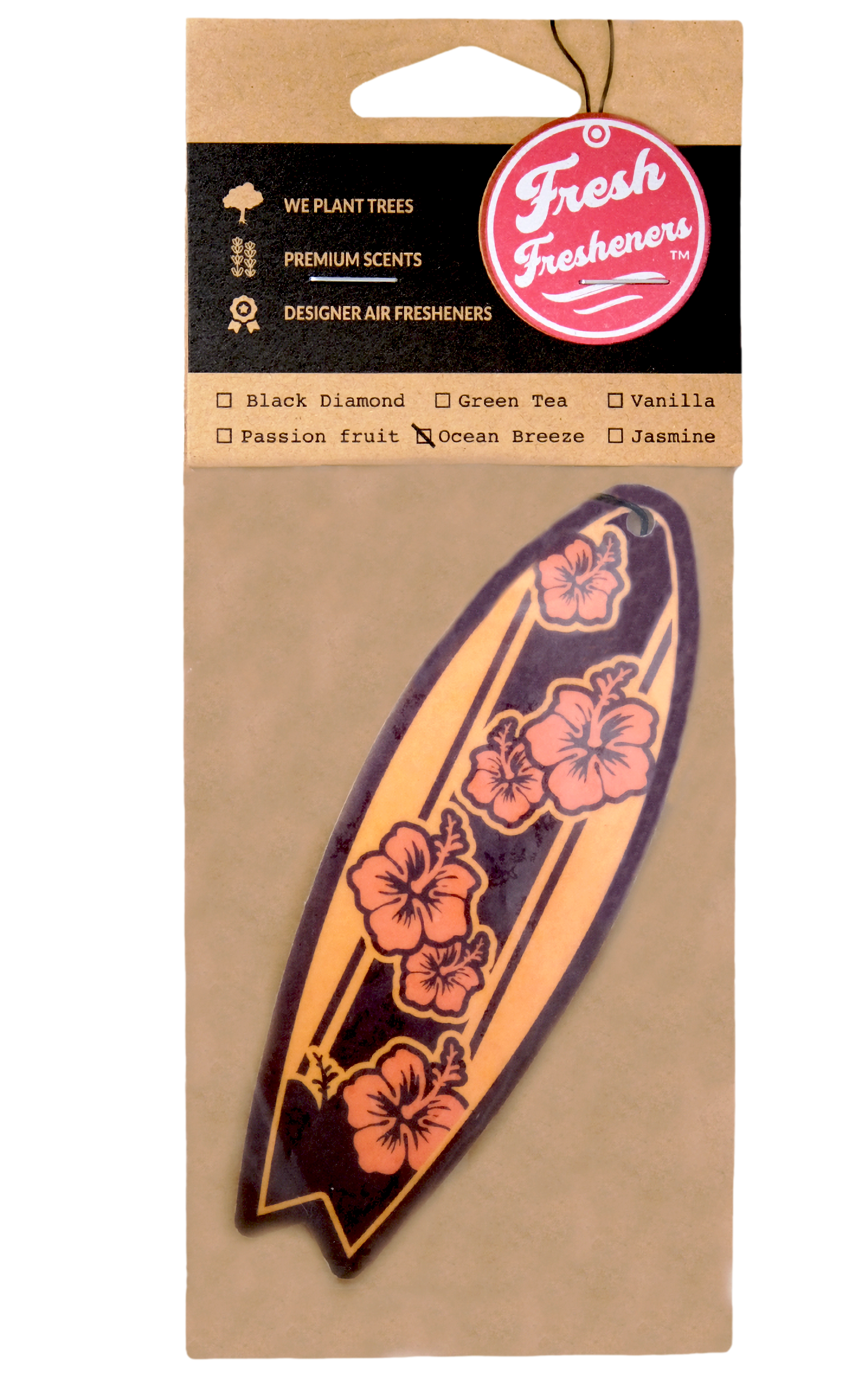 Fresh Fresheners - Wholesale Car Freshener - Unisex - Surfboards Air Freshener Pack of 121