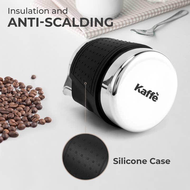 Kaffe – wholesale Pitcher – Stainless Steel Milk Frothing Pitcher (20oz) - Silicone Slv