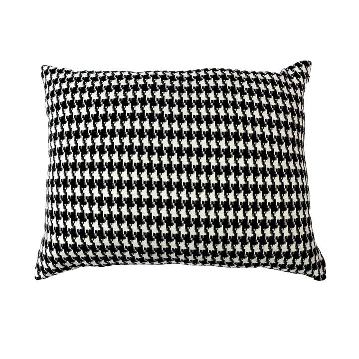 Off-White & Black Chanel Pied-de-Poule Ullkudde för wholesale av DECO DECOR