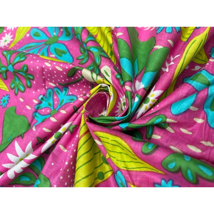 Bhawana Handicrafts - Venta al por mayor Pinturas para tela - Tela de algodón con estampado floral indio para mujer3