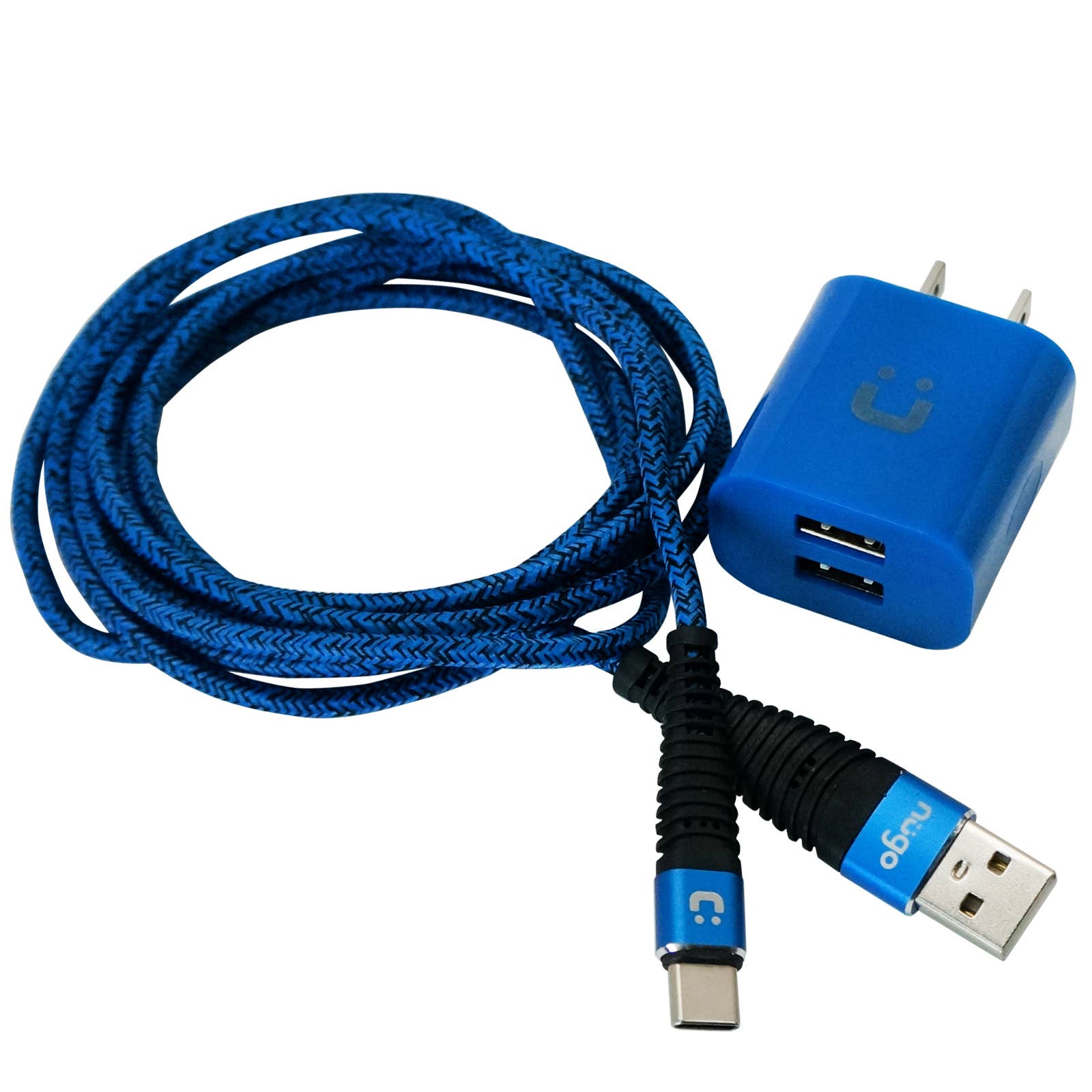 iTech361 - Wholesale Draagbare oplader - 2.1A DUBBELE WANDLADER MET TYPE C SNELOPLADEN 6FT5