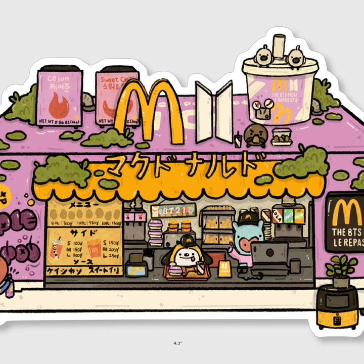 BTS Meal Vinyl-Aufkleber für den Großhandel von sushiboiiiyy