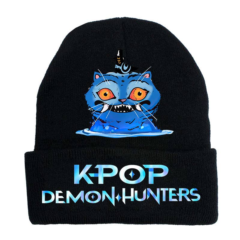 Lilyrosy（Duty free) - Wholesale Beanie - Kids - K-POP Demon Hunters Custom Knit Beanie,Adult & Kids Friendly3