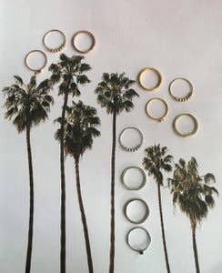 Charmin's Ringen - Wholesale Band/gestapelde ring - R517 Palm Gold Steel Charmin'S0
