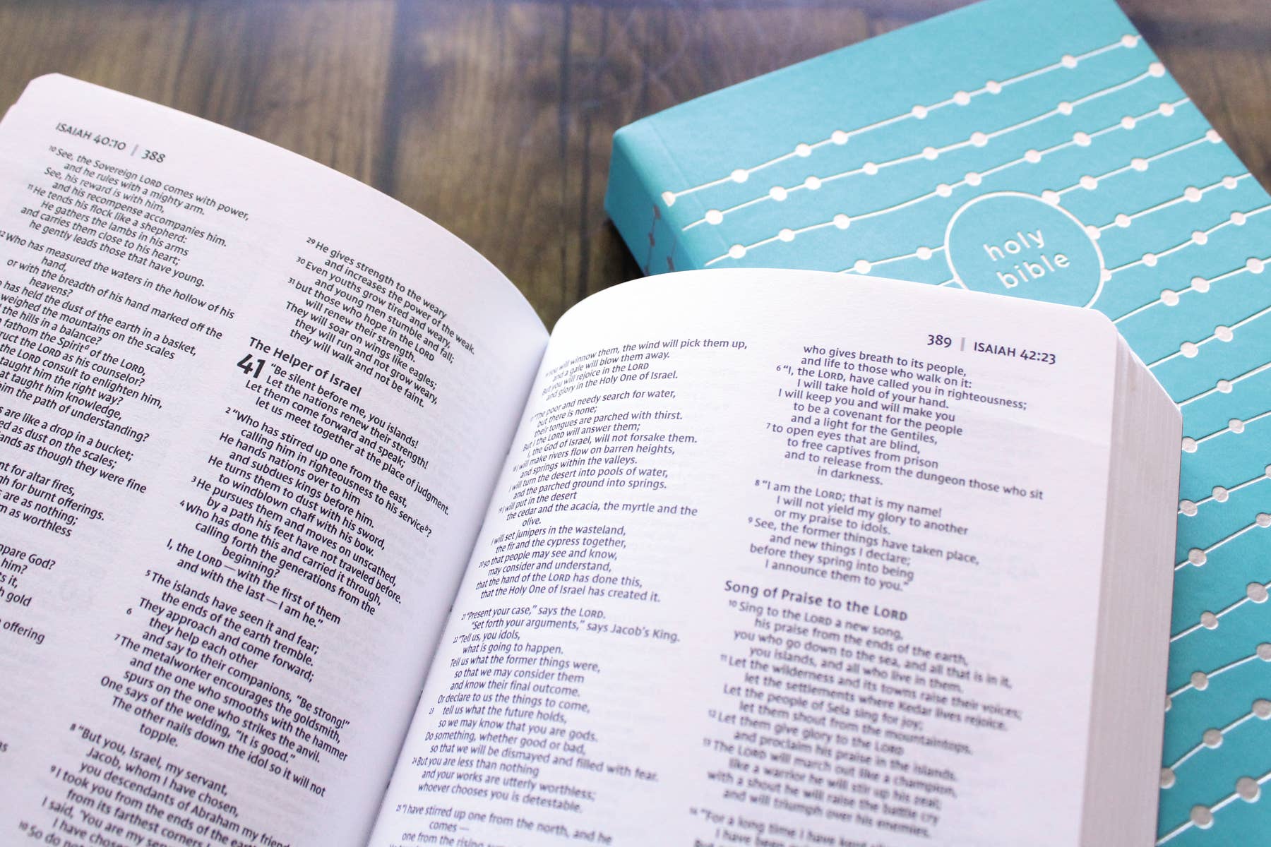 HarperCollins Christian Publishing - Wholesale Religion - NIV Bible for Girls Soft Touch Edition Leathersoft Teal 3