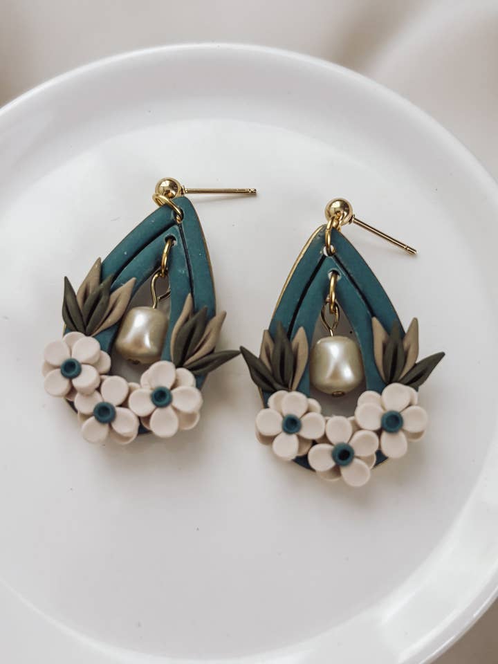 "Kanthony" Earrings, Bridgerton-Inspired Earrings, Bookish for wholesale by Placed by Grace