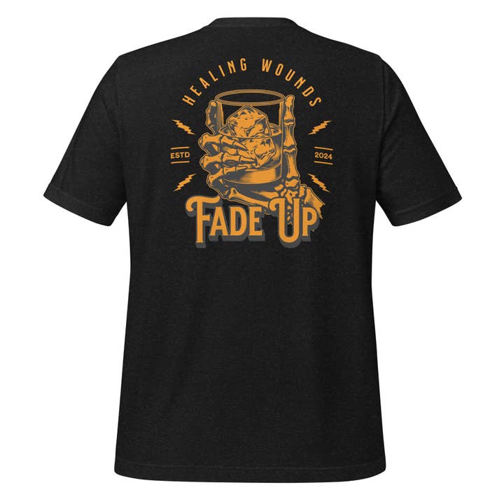 Healing Wounds Fade Up Unisex t-shirt for wholesale by Howlydog Studios