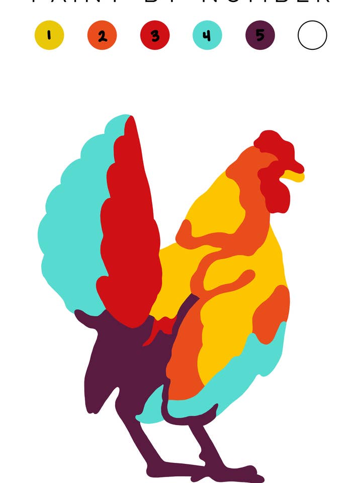 Galinha Pinta-By-Number por atacado de Fundenberger Studio