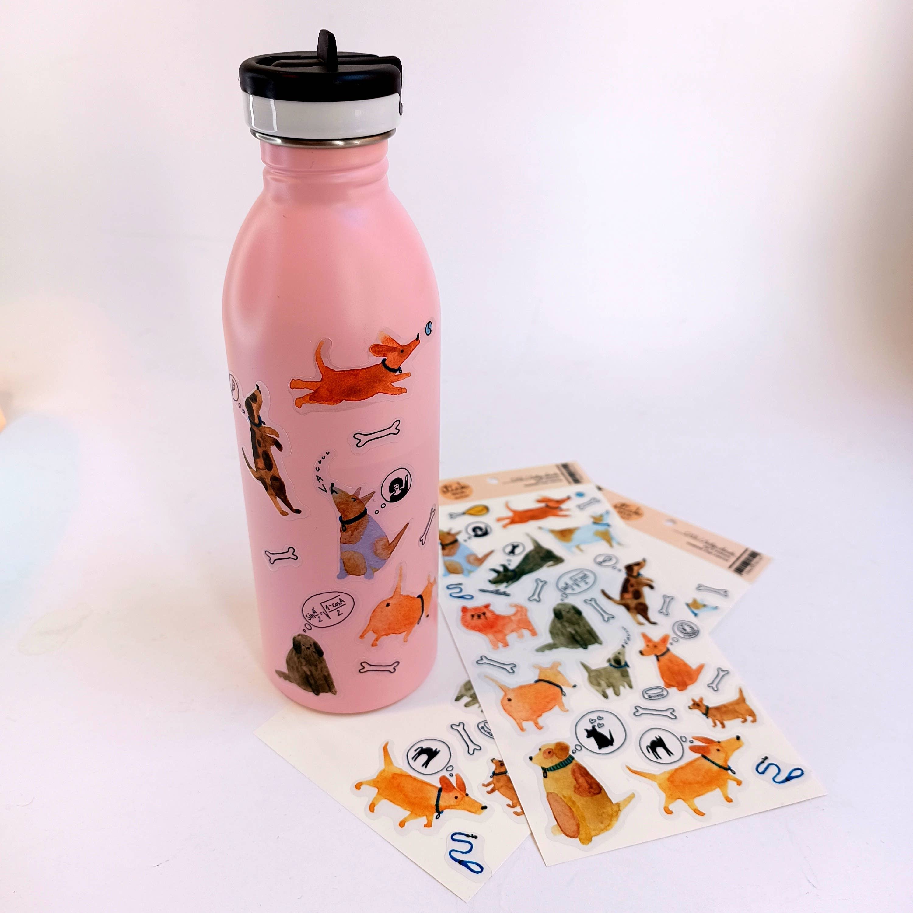 Papetri paperworks - Wholesale Sticker - Transparent Waterproof Sticker Sheet - Dog Dreams1