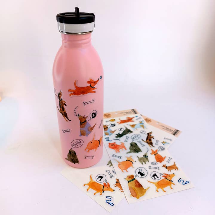 Papetri paperworks - Wholesale Sticker - Transparent Waterproof Sticker Sheet - Dog Dreams1