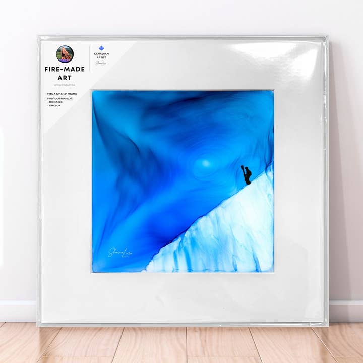 In This Moment | Fire-Made Art Ski Print for wholesale by Fire-Made Art