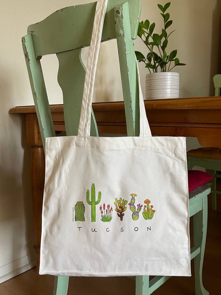 Tucson Flora Tote Bag for wholesale by Brushes and Boots