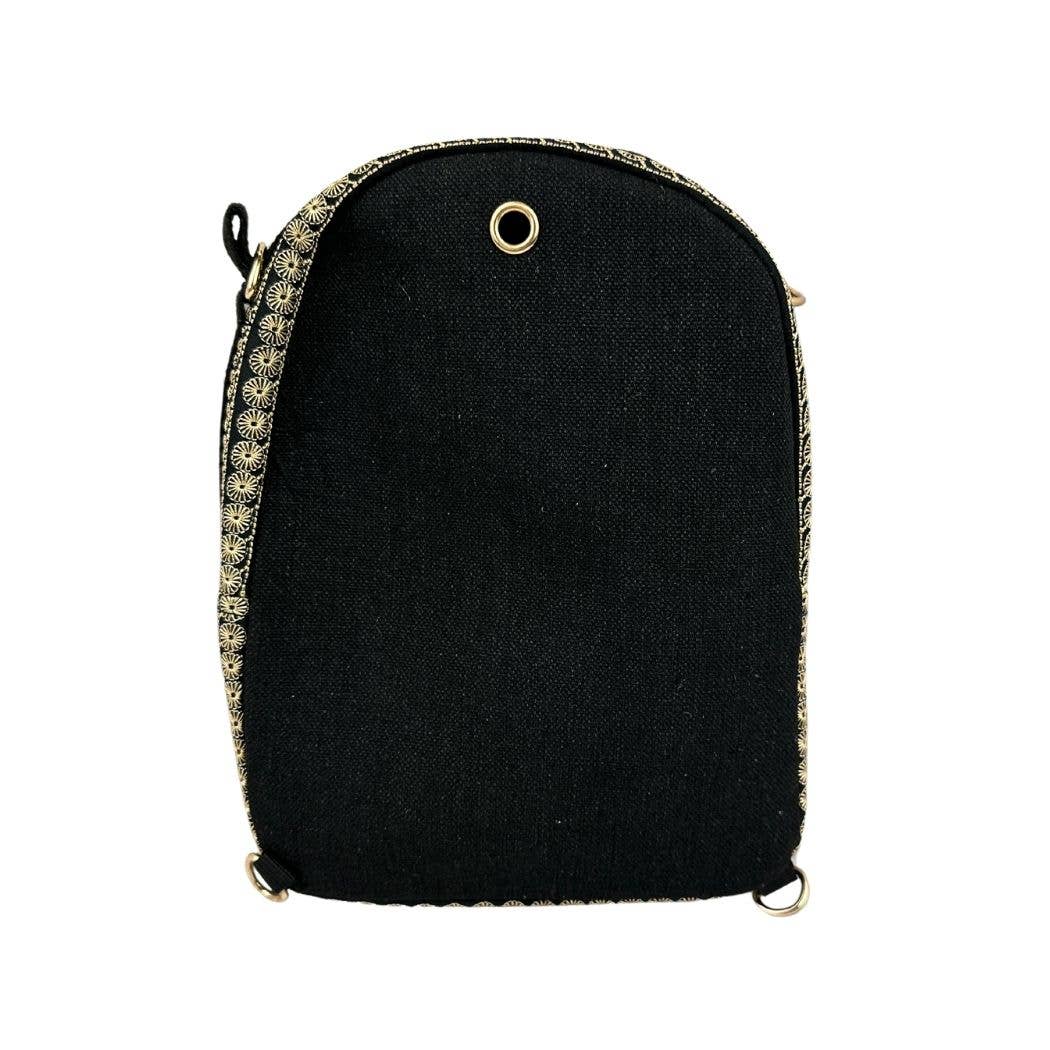 ZKY Wholesale - Wholesale Backpack - Women's - Embroidered Flower Mini Backpack, Crossbody Bag3