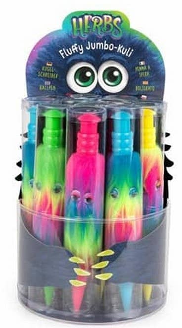 KIDDY-MOOV - Wholesale Pen - Trendhaus Herbs Fluffy Giant Ballpoint Pen 19cm 4 assorted1