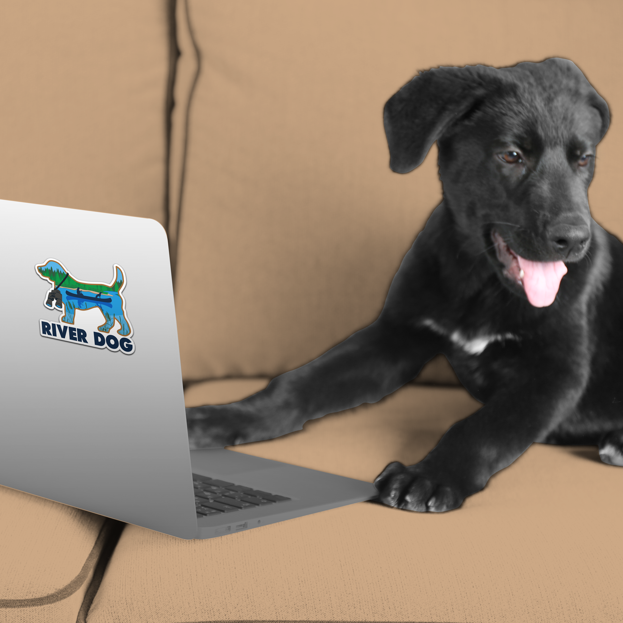 Dog Speak – Adesivo por atacado – Autocolante 3" - River Dog1