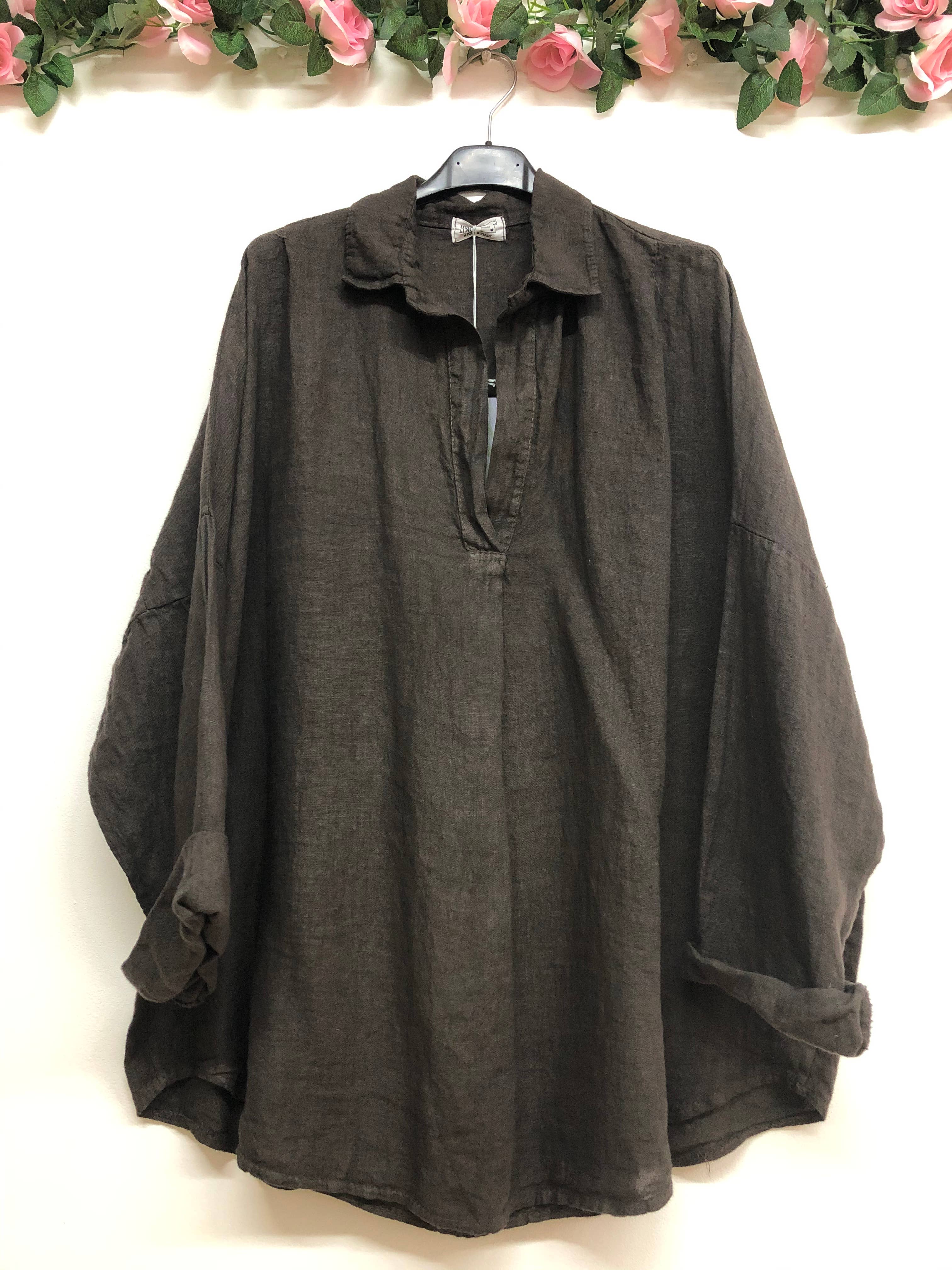 LINEN & COTTON HOUSE – Túnica - Mulher por atacado – CAMISA DE LINHO PARA MULHER 97188ROUPA PRIMAVERA VERÃO29