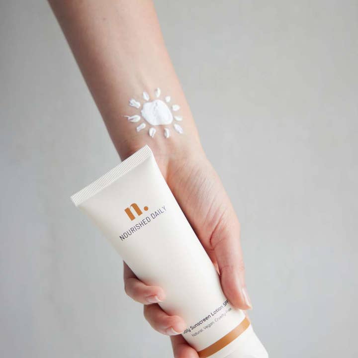 Nourished Daily - Wholesale Sunscreen - Daily Face + Body Sunscreen Lotion SPF50 (100ml) 1