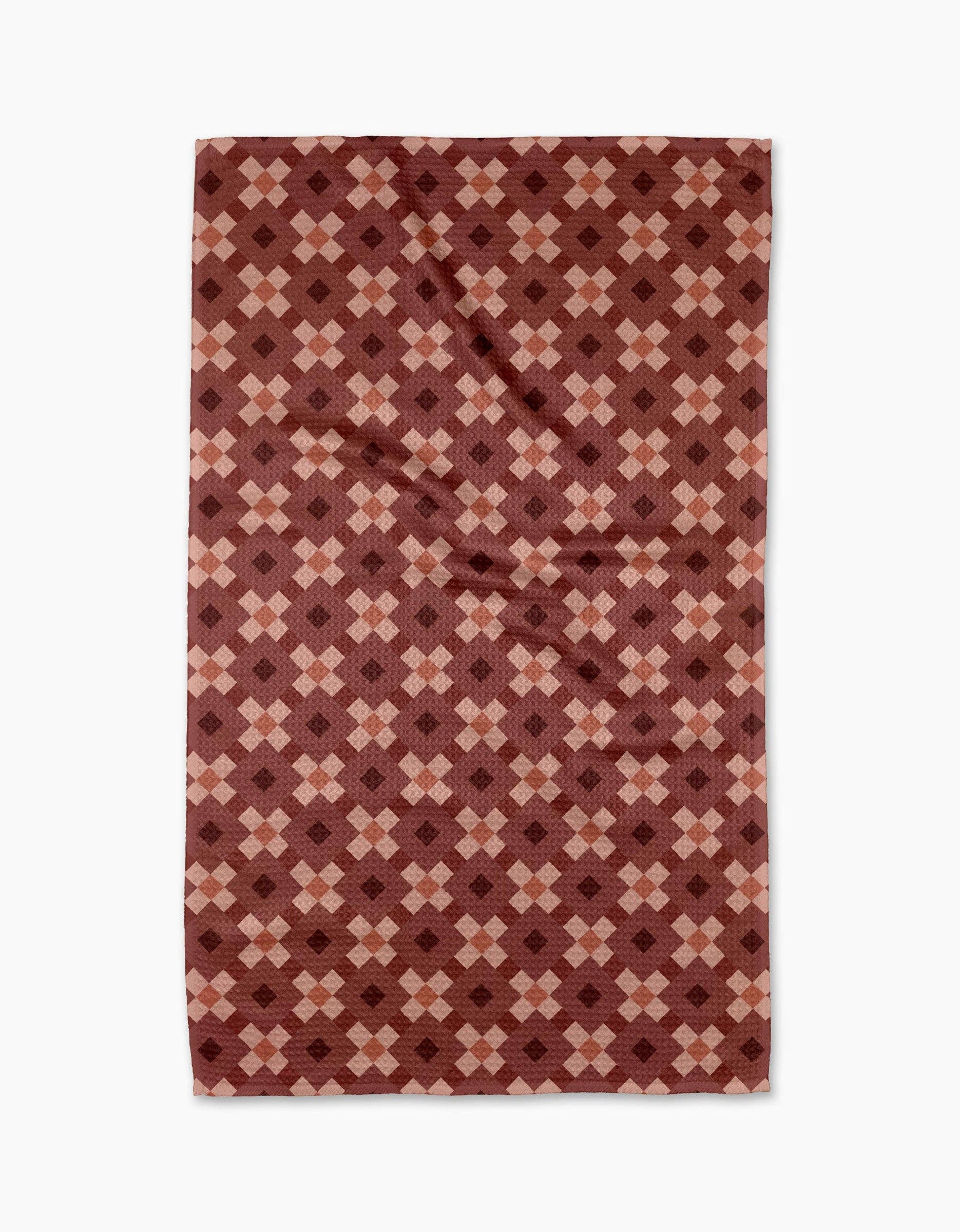 Geometry - Wholesale Tea Towel - Garnet Geo Tea Towel0