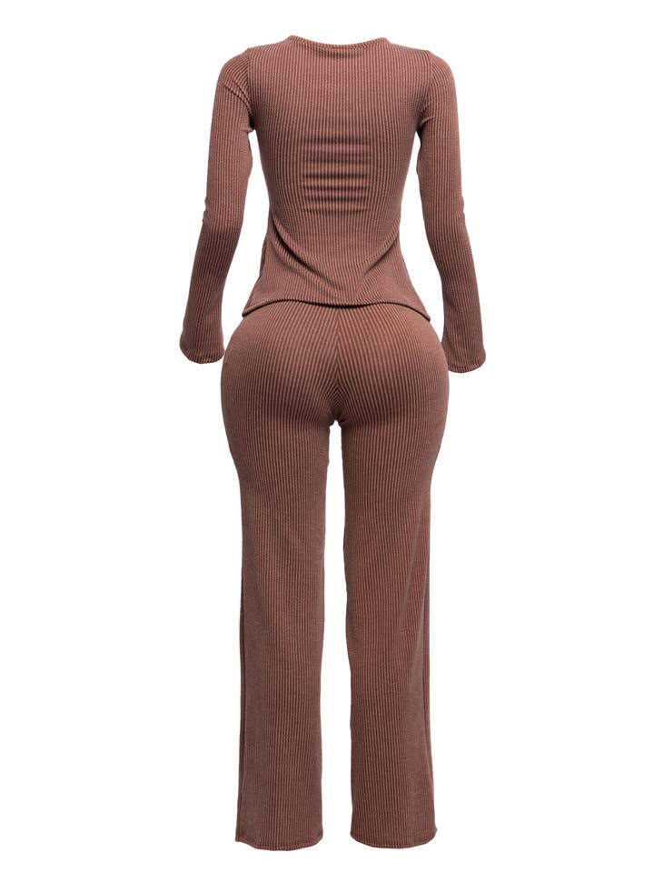 K Too - Wholesale Top & Pant Set (NOT Loungewear) - Women's - Twisted front cut out detailed top & pants set3