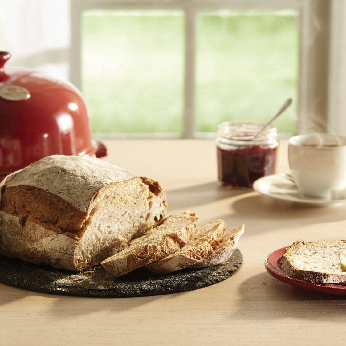HAUS – wholesale Bread tin – Emile Henry Bread Cloche - Burgundy4
