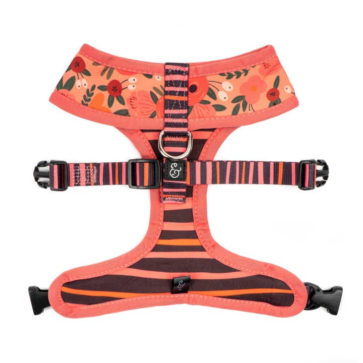Lucy & Co. - Wholesale Pet Harness - Dog - Posy Pink Reversible Harness9