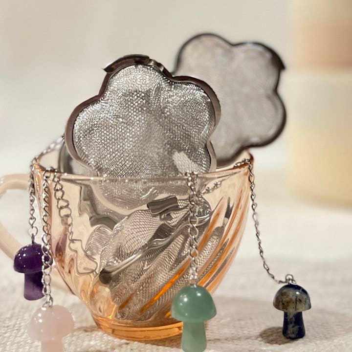 Divine Balance Co. - Wholesale Tea Strainer/Infuser - Crystal Mushroom Tea Infuser - Daisy Shape0