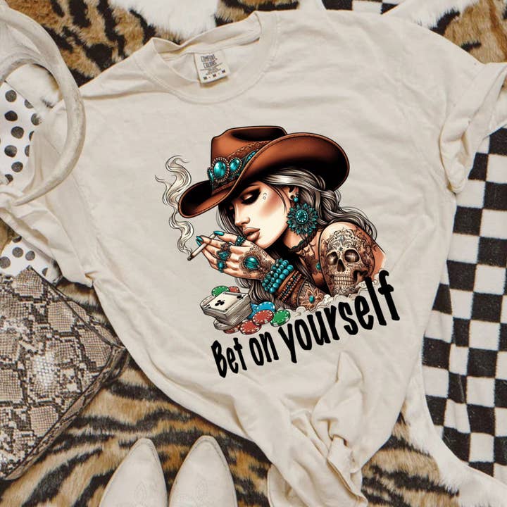 Twisted Iron Wholesale - Wholesale T-Shirt (Graphic) - Women's - Bet On Yourself Comfort Colors Tee1