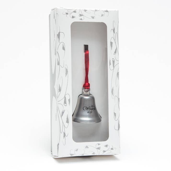 It's a Wonderful Life small Ornament Bell in gift box for wholesale by Bevin Bells