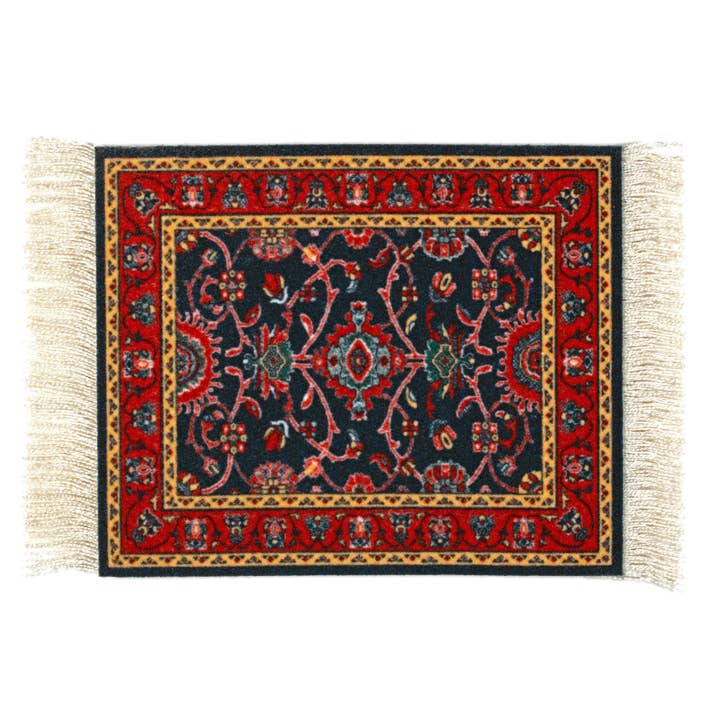 Mouse Rug – wholesale Coasters – 4 Pc CoasterRug Set Deep Blue Bergamo1