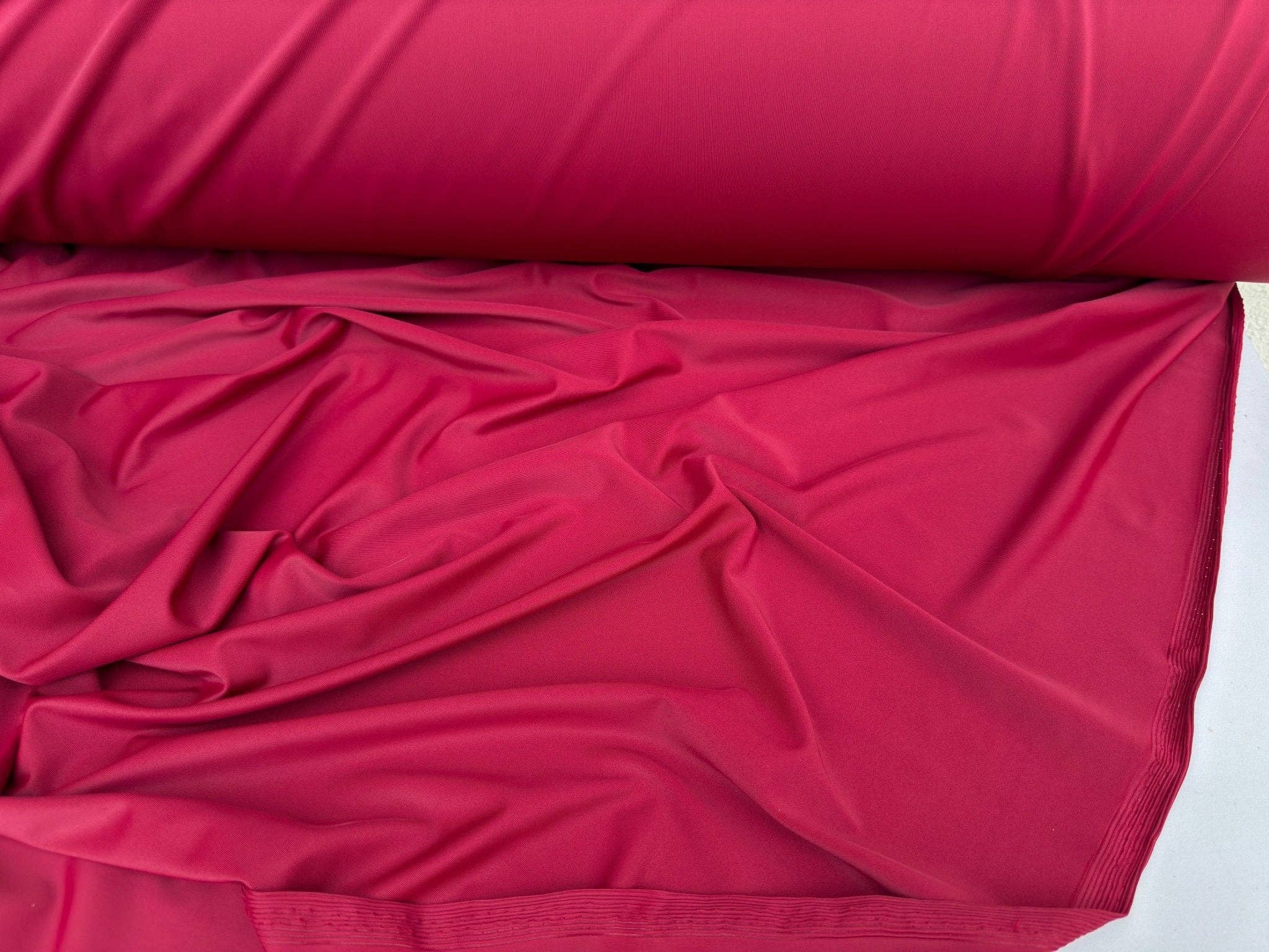 GalaTextile - Venta al por mayor Tela - Tela de spandex de nailon mate burdeos, elástica en 4 direcciones por yarda para trajes de baño, tela de licra, ropa deportiva, ropa interior, tela de novia2