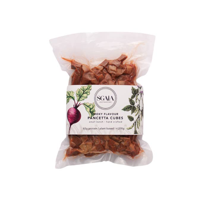 Smoky Flavour Pancetta Cubes (200g) for wholesale by Sgaia Foods
